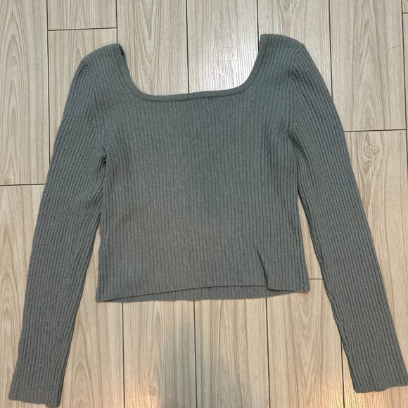 Old Navy Long Sleeve Ribbed Shirt- S - Picture 3 of 3